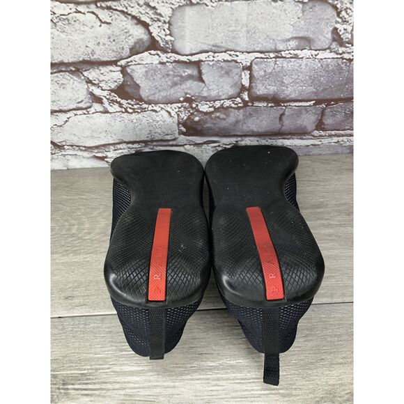 Prada Sport Black Mesh Synthetic Drawstring Driving Shoes Women Sz 38.5EU/8M US - Picture 9 of 16
